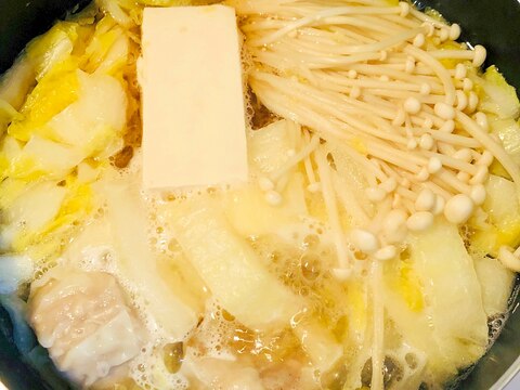 一人鍋☆白菜と焼売の水炊き